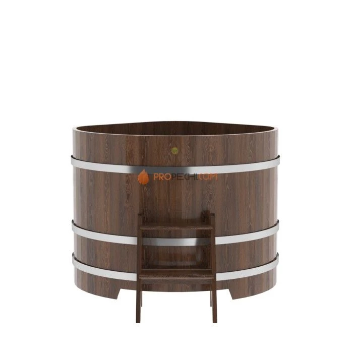 Купель BentWood угловая из мореного дуба 1,19х1,19