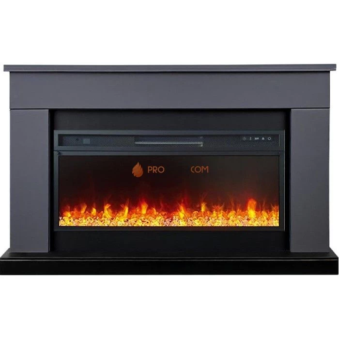 Каминокомплект Royal Flame Bergen (Разборный) - Серый графит (Ширина 1370 мм) с очагом Vision 42 LED