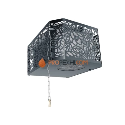 Обливное устройство ИзиСтим КАСКАД 40 в кожухе Хохлома черный