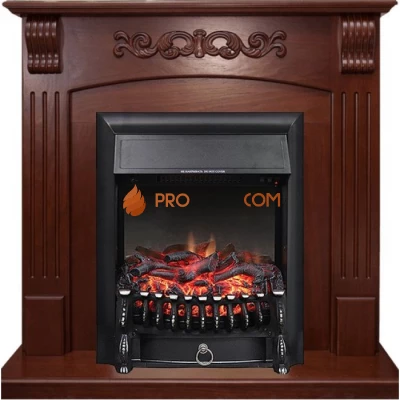 Каминокомплект Royal Flame Sorrento угловой - Орех с очагом Fobos FX Black