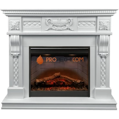 Каминокомплект Dimplex Corsica - Матовый белый с очагом Symphony 26 inch DF2608-INT