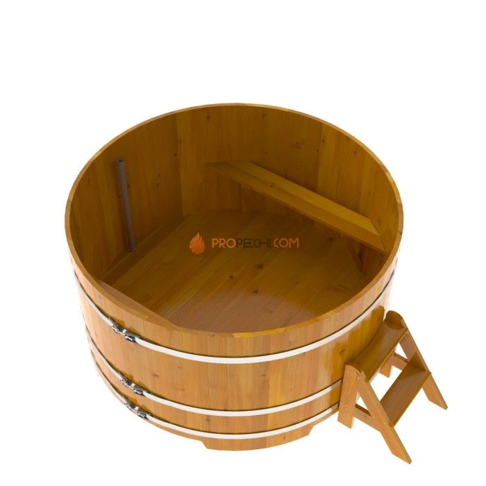 Купель BentWood круглая из натуральной лиственницы d=1,80 Рустик