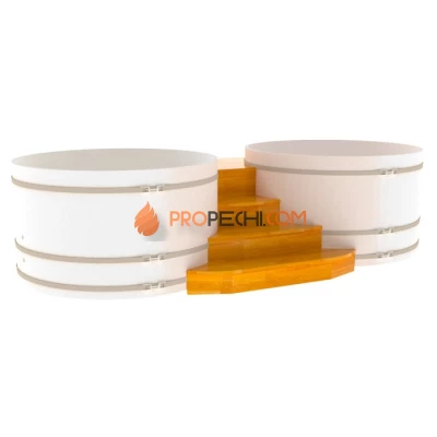 Подиум BentWood на 2 купели D 2,1 СЛ натуральный