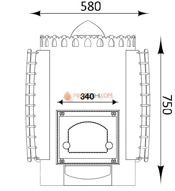 Банная печь Царь Печи Вольга Элит