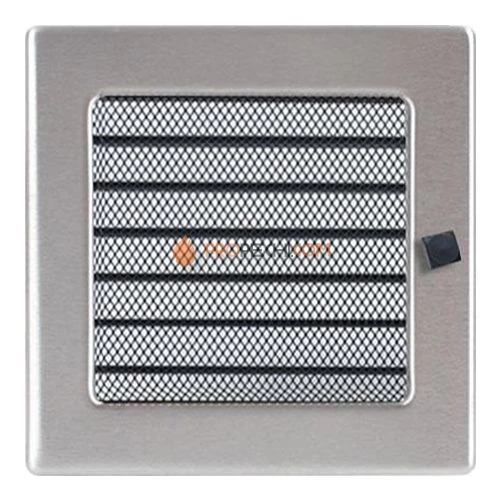 Вент.решетка 170х170 мм. нерж.  с жалюзи