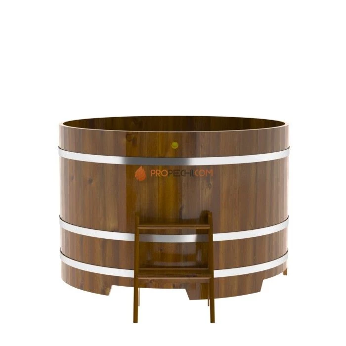 Купель BentWood круглая из мореной лиственницы d=1,50 Рустик