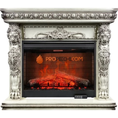 Каминокомплект Dimplex Windsor - Слоновая кость с патиной с очагом Symphony 30 inch DF3020-EU