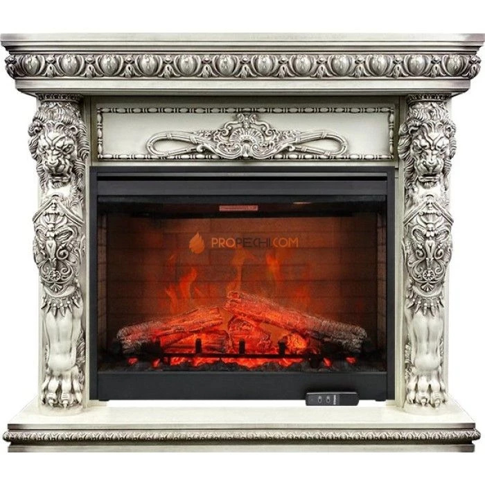 Каминокомплект Dimplex Windsor - Слоновая кость с патиной с очагом Symphony 30 inch DF3020-EU