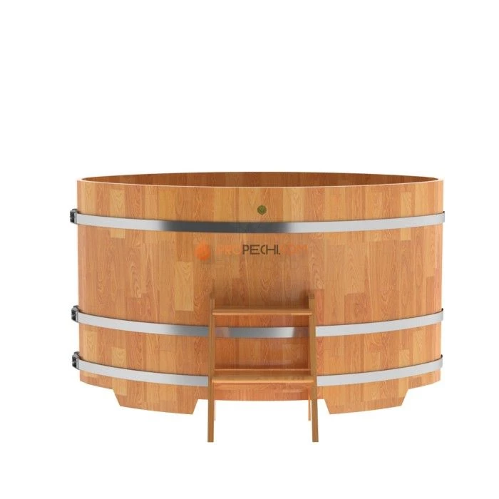 Купель BentWood овальная из сращенных ламелей натуральной лиственницы 1,02х1,68