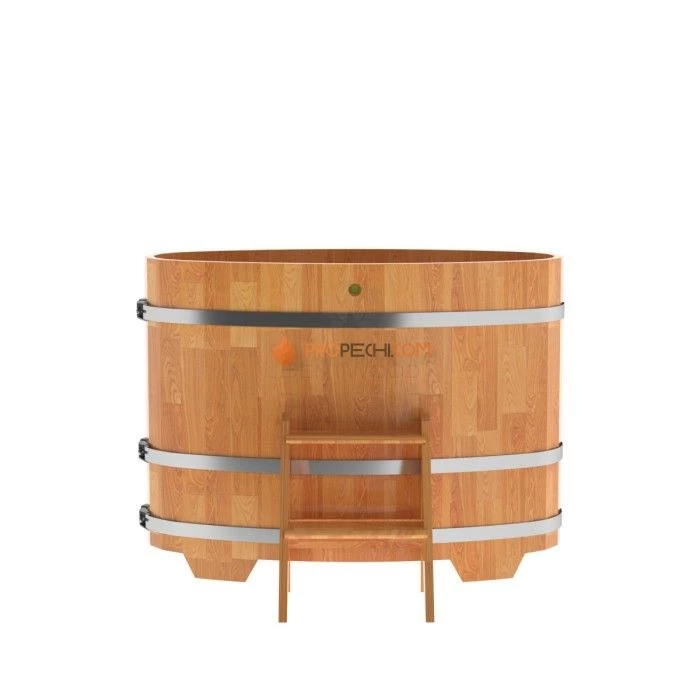 Купель BentWood овальная из сращенных ламелей натуральной лиственницы 0,69х1,31