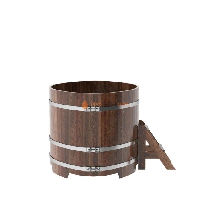 Купель BentWood овальная из мореной лиственницы 1,15х1,83