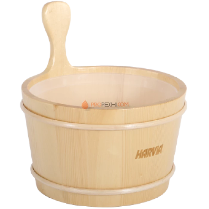 Шайка деревянная Harvia 4 л, емкость из пластмассы