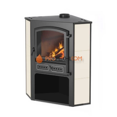 Камин ЭТНА (БКД) угловой Бежевый D 115мм