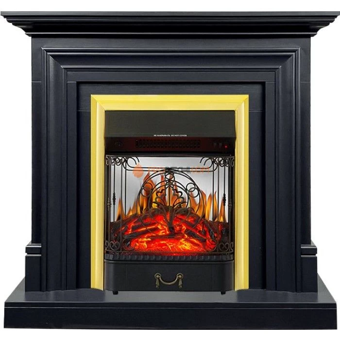 Каминокомплект Royal Flame Bradford - Серый графит с очагом Majestic FX M Brass