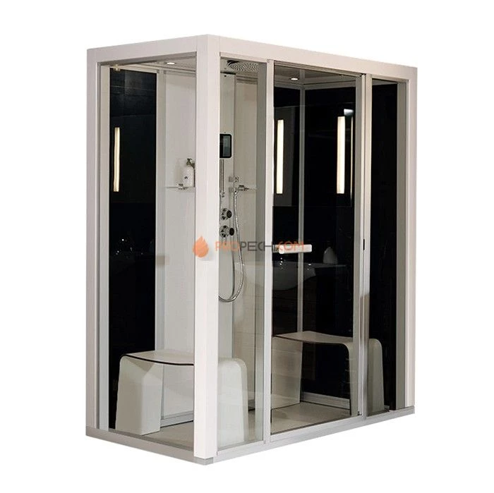 Пародушевая Tylo Impression i 170 белая/чёрная + поддон