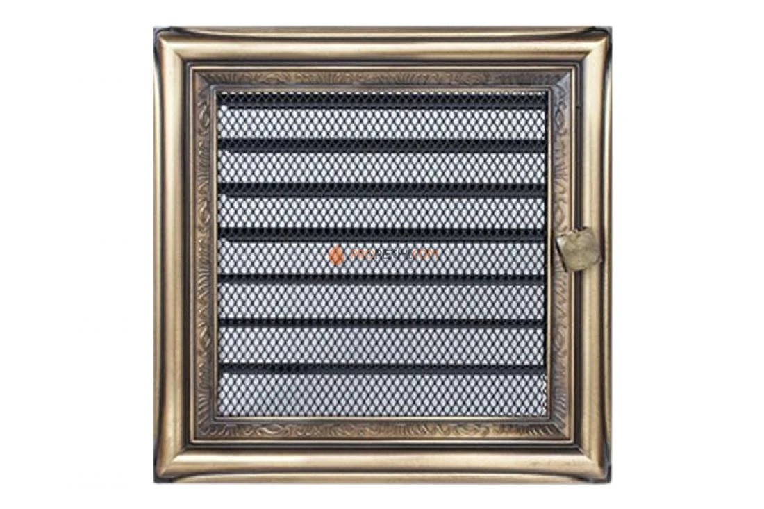 Вент.решетка 170х170 мм. Алюминий-Цинк с жалюзи