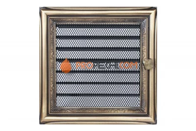 Вент.решетка 170х170 мм. Алюминий-Цинк с жалюзи