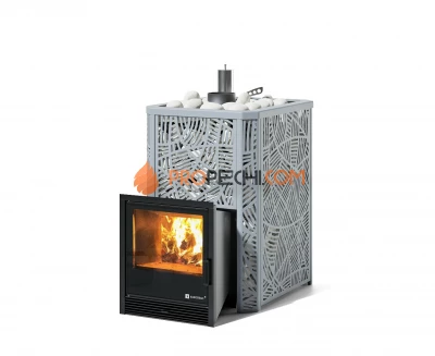 Печь для бани Изистим  Ялта 25 К/2024 Модерн серый