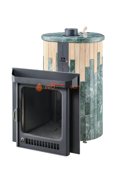 Банная печь Ферингер Малютка Змеевик + "Окаменевшее дерево"