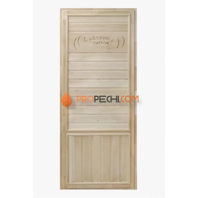 Дверь для бани DoorWood деревянная Вагонка эконом (1850x750 мм)