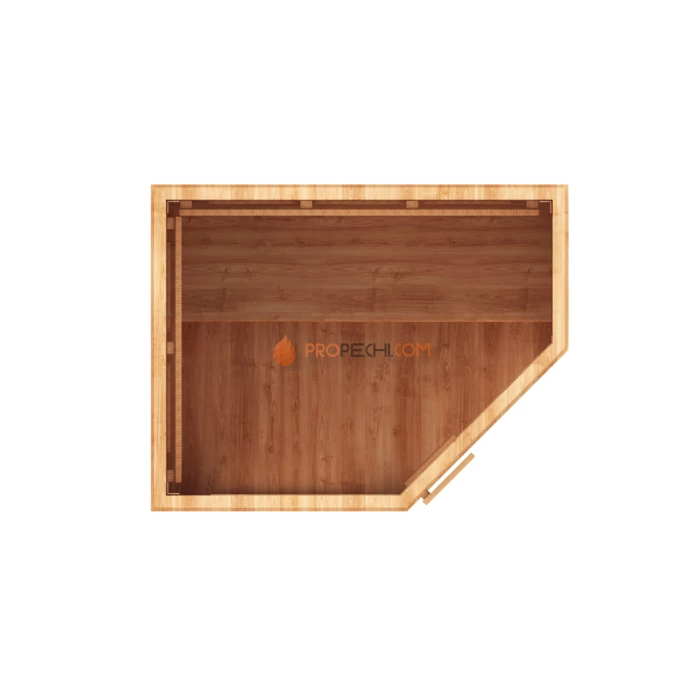 Сауна инфракрасная НКЗ керамика 2-местная угловая 135x105x200 см