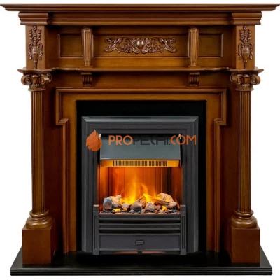 Каминокомплект Dimplex Oxford - Орех с очагом Brookline Black