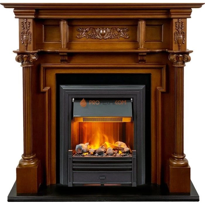 Каминокомплект Dimplex Oxford - Орех с очагом Brookline Black