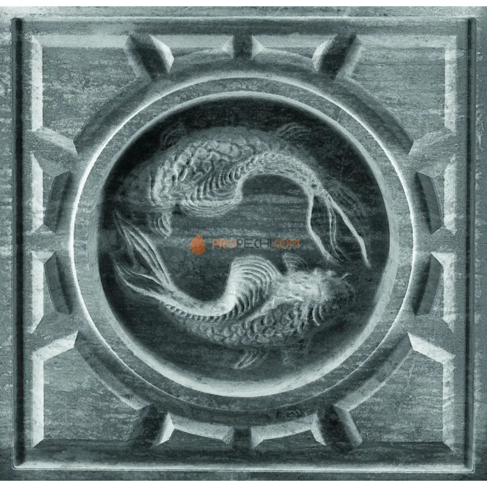 Изразец Рыбы 612 Talc