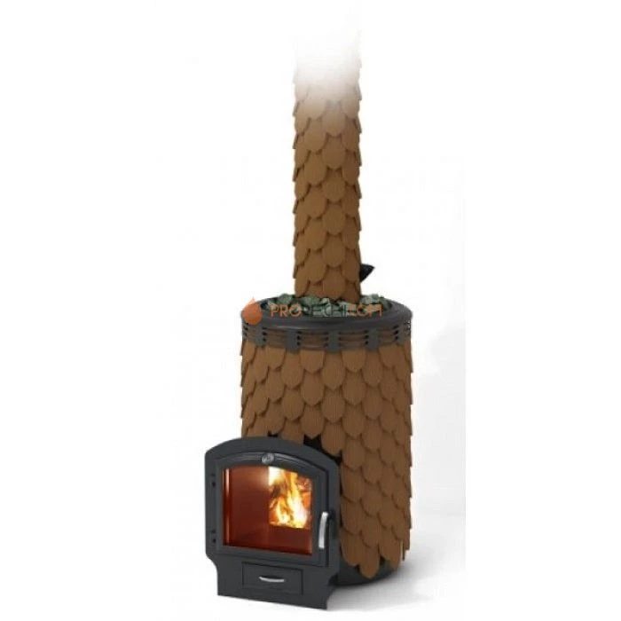 Печь для бани  Термофор Альфа Панголина Inox ЧДБСЭ ЗК терракота