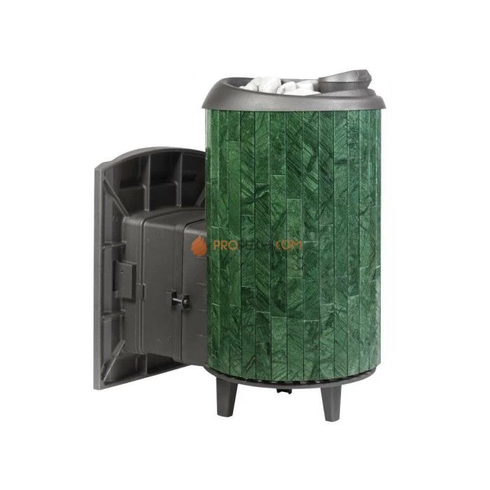 Печь банная «Атмосфера L» в ламелях «Верде Гватемала»