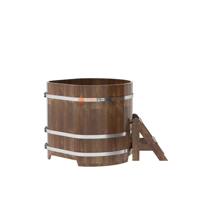 Купель BentWood угловая из сращенных ламелей мореной лиственницы 1,03х1,03