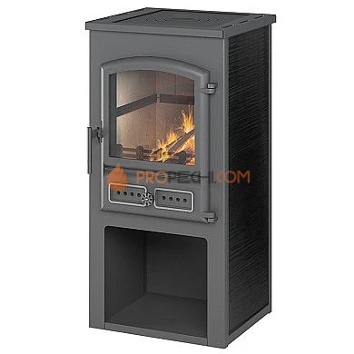 Печь-камин Этна (БКД) с плитой «Антрацит»