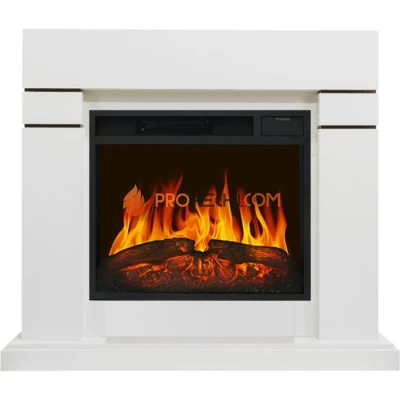 Каминокомплект Royal Flame Lindos - Белый (Высота 915 мм) с Электрическим очагом Royal Flame Vision 23 LED FX