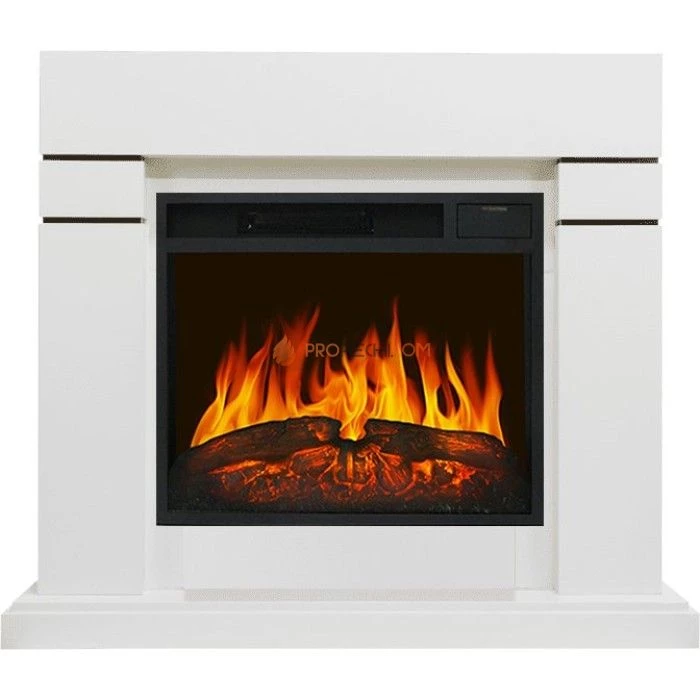 Каминокомплект Royal Flame Lindos - Белый (Высота 915 мм) с Электрическим очагом Royal Flame Vision 23 LED FX