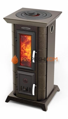 Печь-камин TMF Статика Тетра, черная бронза