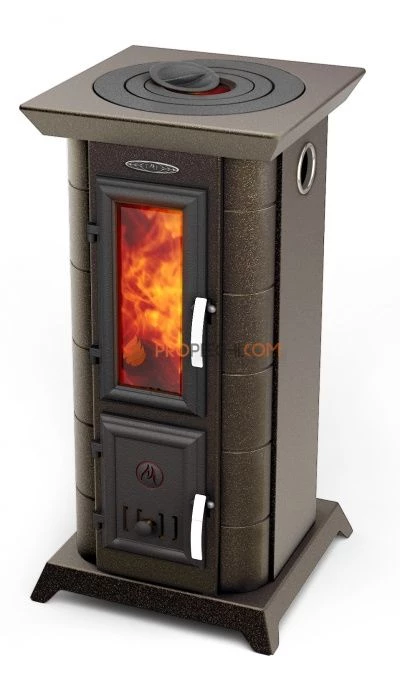 Печь-камин TMF Статика Тетра, черная бронза