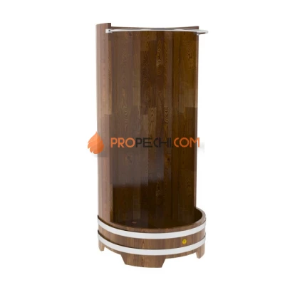 Душевая кабина BentWood с держателем для шторки (лиственница мореная сращенная)