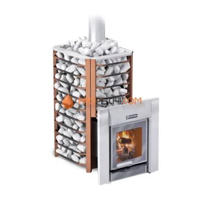 Дровяная печь для бани Ермак 20 Сетка-Премиум (нержавейка)