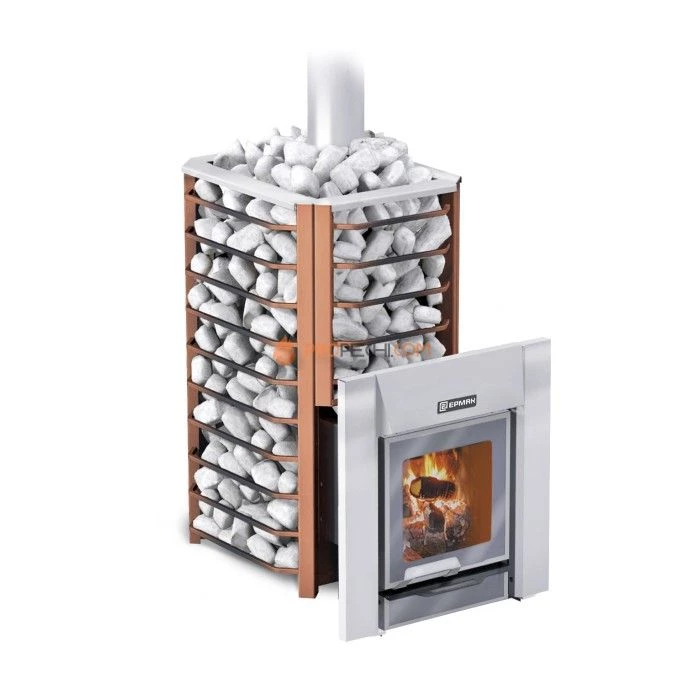 Дровяная печь для бани Ермак 20 Сетка-Премиум (нержавейка)