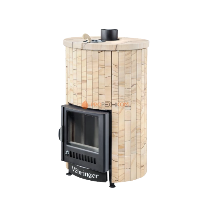 Дровяная печь для бани Ферингер Уют-18 до 18 м³ - Окаменевшее дерево наборный