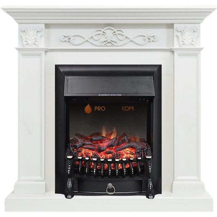 Каминокомплект Royal Flame Verona - Белый дуб с очагом Fobos FX Black
