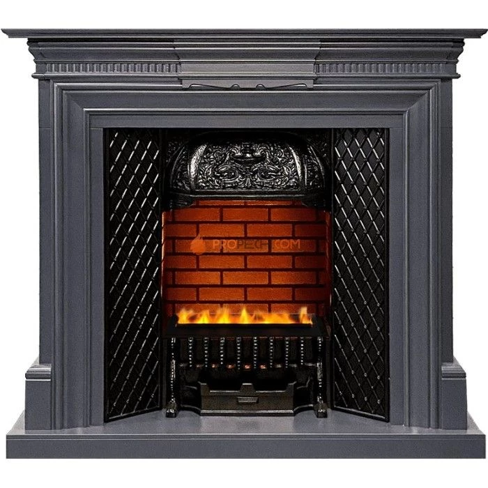 Каминокомплект Dimplex Chelsea - Серый графит с очагом Cassette 400 LNH-INT PS (без дров)