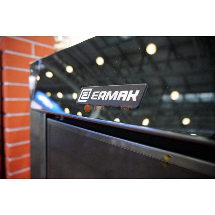 Дровяная печь для бани Ермак 20 Сетка-Премиум BLACK (с чугунной топкой)