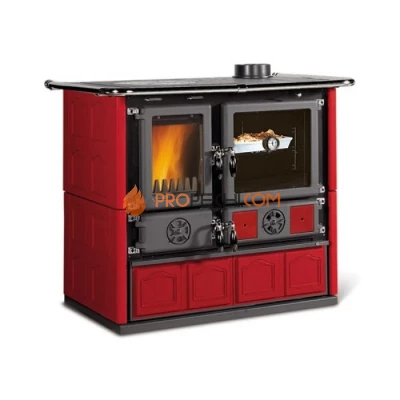 Печь-камин La Nordica Rosa 5.0 Maiolica Bordeaux