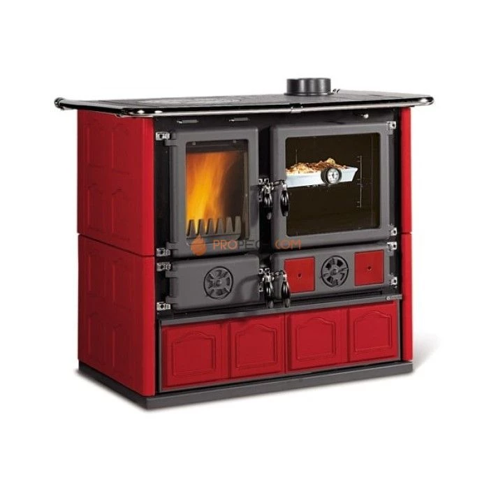 Печь-камин La Nordica Rosa 5.0 Maiolica Bordeaux