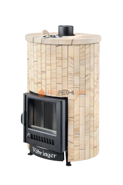Банная печь Ферингер Уют-18 ПФ Окаменевшее дерево наборный