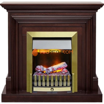 Каминокомплект Dimplex Bradford - Темный дуб с очагом Danville Antique Brass FB2