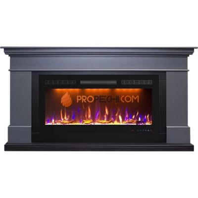Каминокомплект Royal Flame California - Серый графит (Высота 850 мм) с очагом Crystal 36 RF