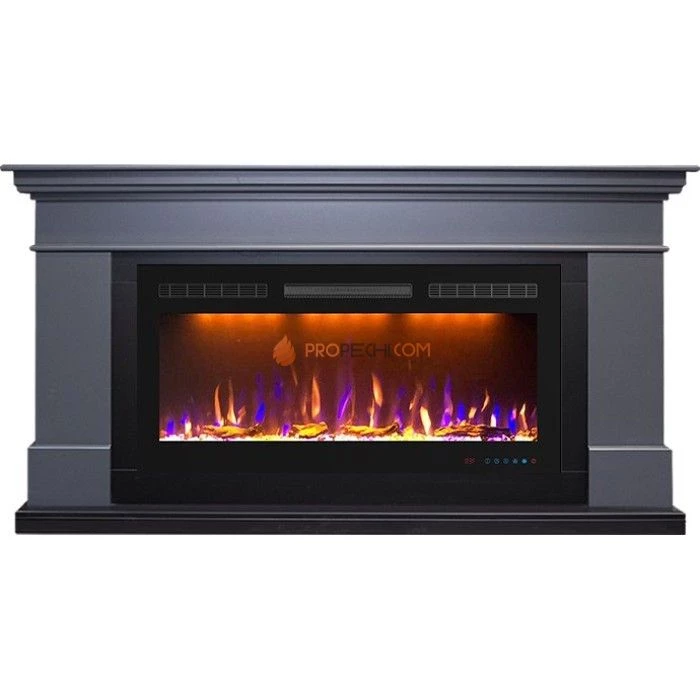 Каминокомплект Royal Flame California - Серый графит (Высота 850 мм) с очагом Crystal 36 RF