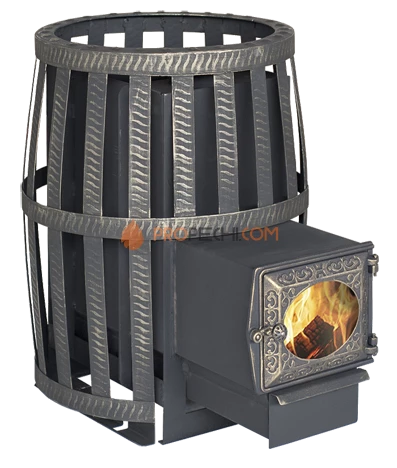 Банная печь Березка Корвет 15 (сетчатый кожух, ДТ-3 стекло)
